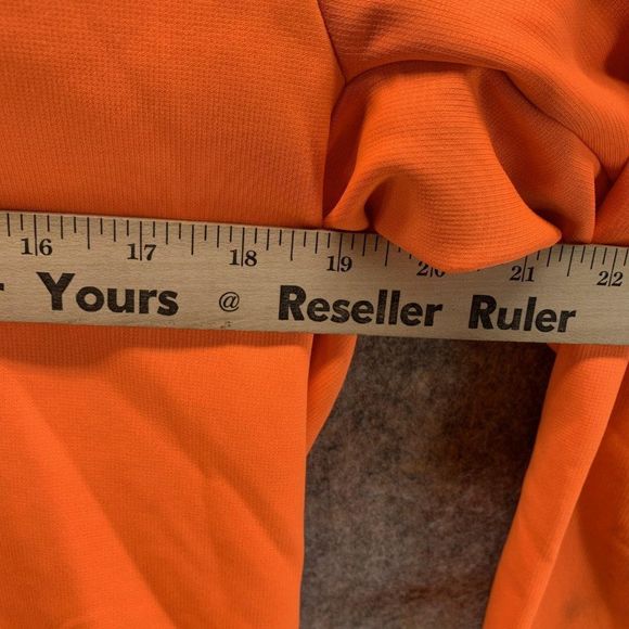 Nike Jacket Men Medium Adult Orange Swoosh Outdoors Hoodie Sweatshirt Drawstring - Picture 8 of 12